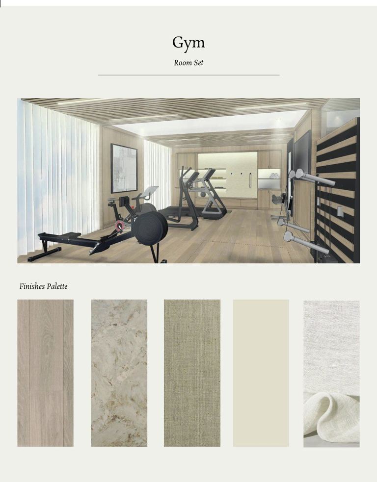 gym — room set