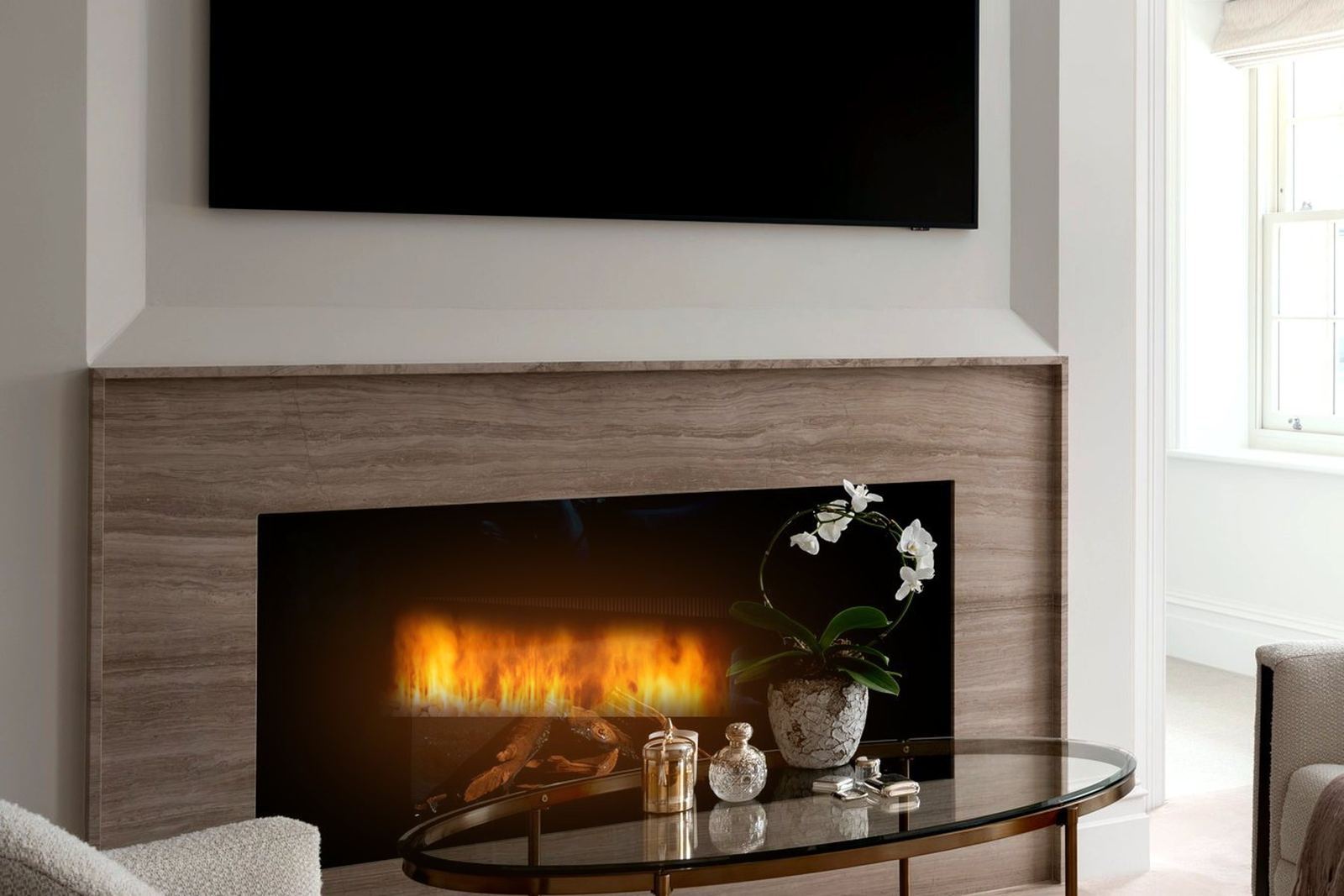 detail: fireplace